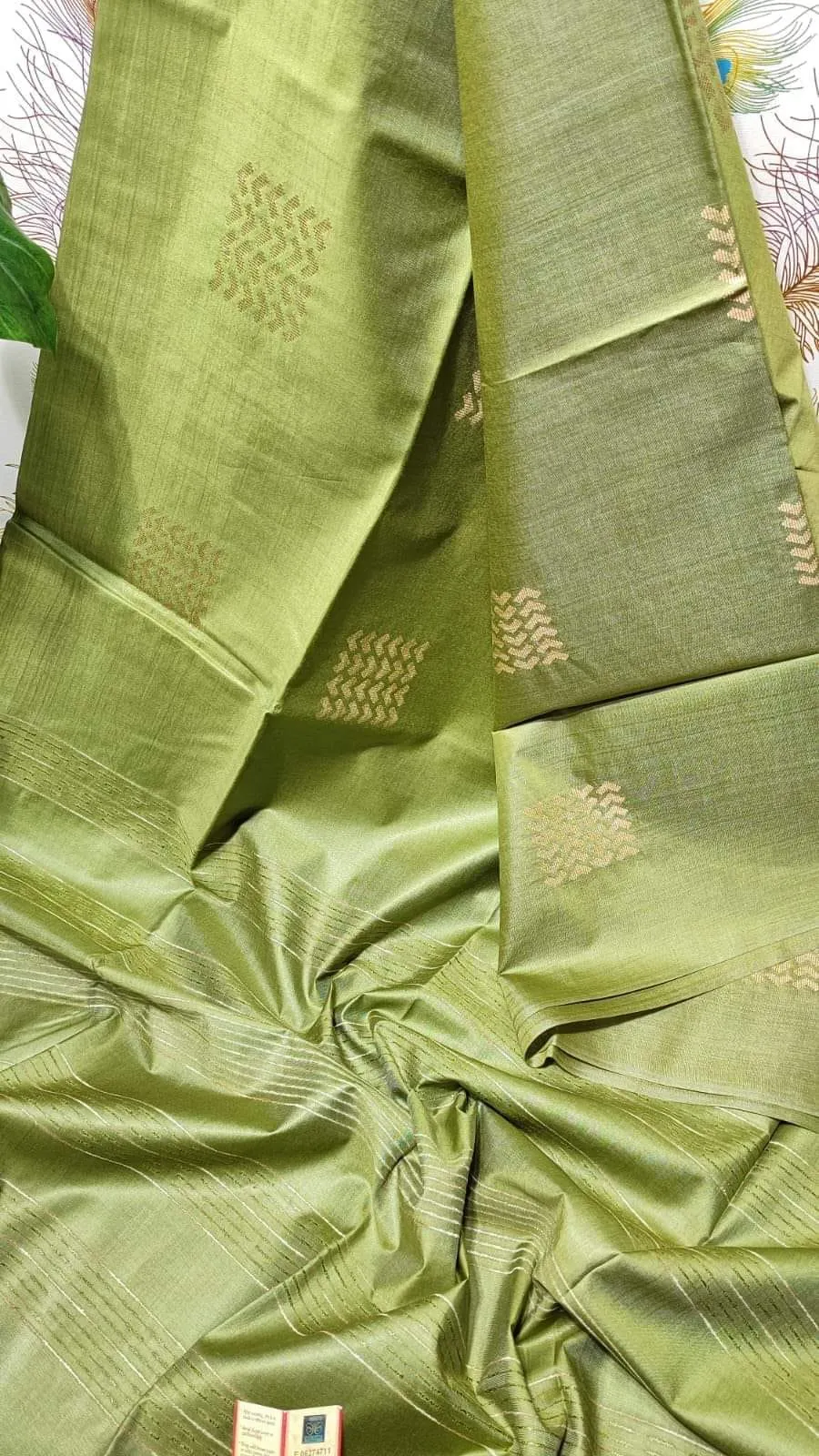 Elegant Kota Viscose Silk Saree with Intricate Square Boota Weave